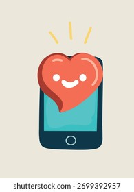 Vector illustration social media communication mobile concept