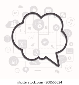 Vector Illustration of a Social Media Concept