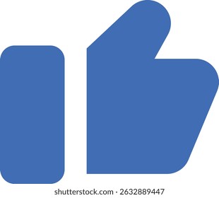 Vector Illustration of Social Media Like Icon – Thumbs Up Symbol in Flat Design Style for Engagement, Reactions, and User Interface Elements. thumbs up social media like icon vector illustration