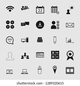 Vector illustration of social media and network icon set, EPS10.