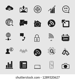 Vector illustration of social media and network icon set, EPS10.