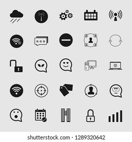 Vector illustration of social media and network icon set, EPS10.
