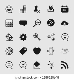 Vector illustration of social media and network icon set, EPS10.