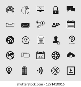 Vector illustration of social media and network icon set, EPS10.