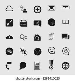 Vector illustration of social media and network icon set, EPS10.