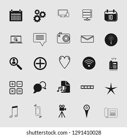 Vector illustration of social media and network icon set, EPS10.