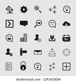 Vector illustration of social media and network icon set, EPS10.