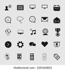 Vector illustration of social media and network icon set, EPS10.