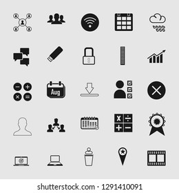 Vector illustration of social media and network icon set, EPS10.