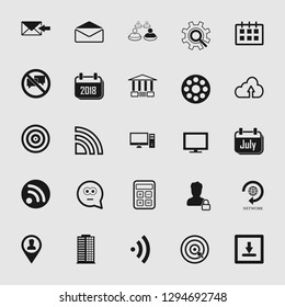 Vector illustration of social media and network icon set, EPS10.