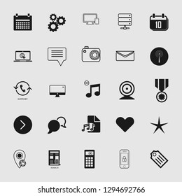 Vector illustration of social media and network icon set, EPS10.