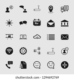 Vector illustration of social media and network icon set, EPS10.