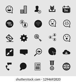 Vector illustration of social media and network icon set, EPS10.