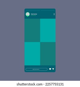 Vector Illustration social media post template.