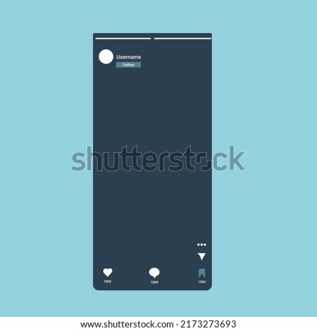 Vector Illustration social media post template  template  reels