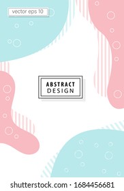 Vector illustration Social media stories and creative posts. Background template with copy space for text and image designs with abstract colored shapes, line art in warm colors.