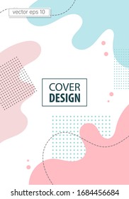 Vector illustration Social media stories and creative posts. Background template with copy space for text and image designs with abstract colored shapes, line art in warm colors.