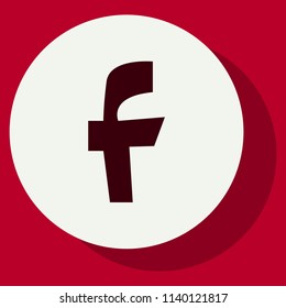 Vector illustration. Social network icon. facebook 