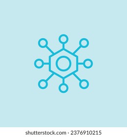 Vector illustration of social network icon
