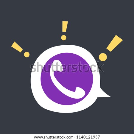 Vector illustration. Social network icon. viber 