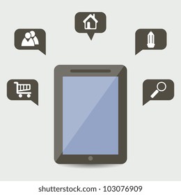 Vector illustration - social network pattern