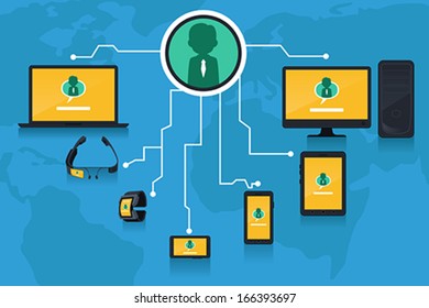 A vector illustration of social networking concept