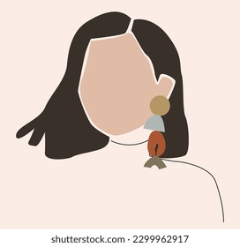 Vector illustration for social networks flat vector illustration.