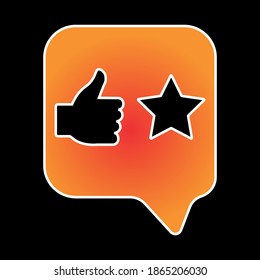 Vector illustration of social networks such as isolated notifications. Notification icon. Heart symbol. Like to click.