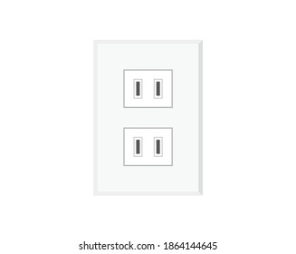 Vector Illustration Of Socket. Outlet Icon.