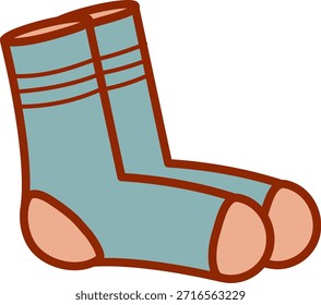 Vektorgrafik der wiedereinfärbbaren Socken