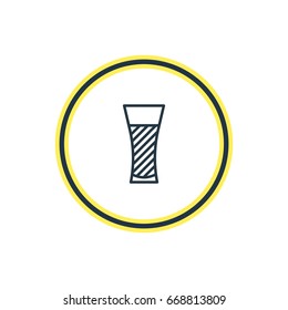 Vector Illustration Of Soda Outline. Beautiful Drinks Element Also Can Be Used As Lemonade Element.