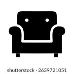 vector illustration of sofa chair with trendy design