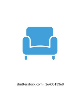 Vector illustration, sofa icon template.  