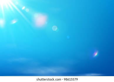 Vector illustration of soft blue abstract background