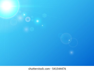 Vector illustration of soft blue color abstract background