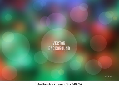 Vector illustration of soft blurry colored abstract background. Vector illustration EPS10