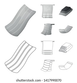 Vector illustration of soft and clean sign. Collection of soft and household vector icon for stock.
