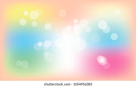 Vector illustration of soft colored abstract background