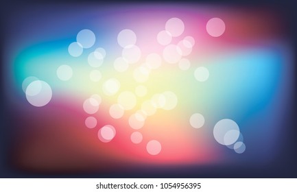 Vector illustration of soft colored abstract background