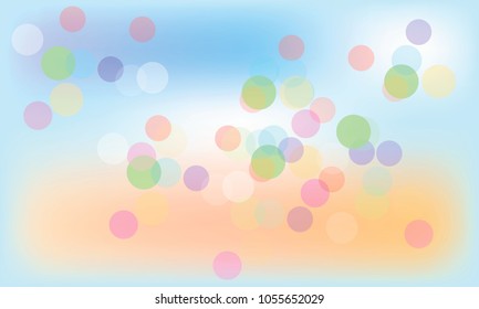 Vector illustration of soft colored abstract background