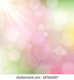 Vector illustration of soft colored abstract background