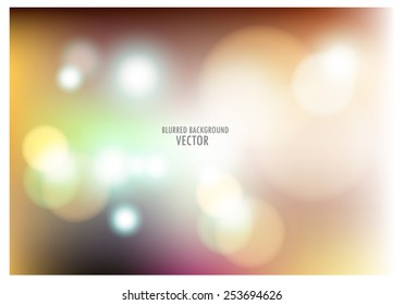 vector illustration of soft colored abstract blurred light background layout design , can be use for background concept or festival background.