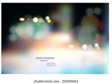 vector illustration of soft colored abstract blurred light background layout design , can be use for background concept or festival background.