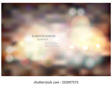 vector illustration of soft colored abstract blurred light background layout design , can be use for background concept or festival background.