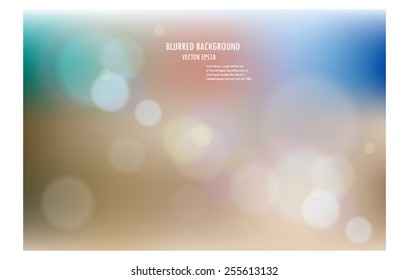 vector illustration of soft colored abstract blurred light background layout design , can be use for background concept or festival background.