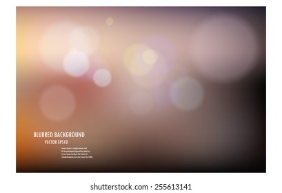 vector illustration of soft colored abstract blurred light background layout design , can be use for background concept or festival background.
