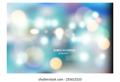 vector illustration of soft colored abstract blurred light background layout design , can be use for background concept or festival background.