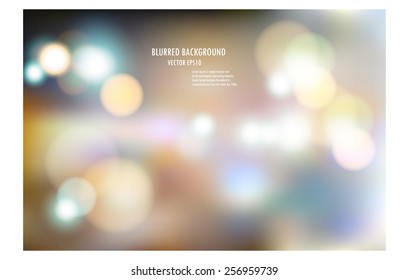 vector illustration of soft colored abstract blurred light background layout design , can be use for background concept or festival background.