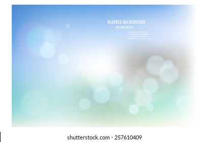 vector illustration of soft colored abstract blurred light background layout design , can be use for background concept or festival background.