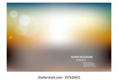 vector illustration of soft colored abstract blurred light background layout design , can be use for background concept or festival background.
